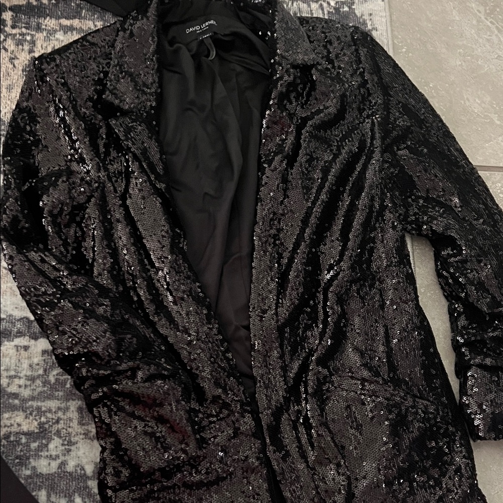 David Lerner Shimmering Black Jacket